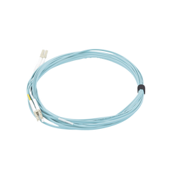 Jumper de Fibra Óptica Multimodo 50/125 XGLO OM3, LC-LC Duplex, OFNR, Color Aqua, 7 Metros (22.97 Pies)
