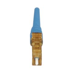 Conector de Fibra Óptica LC Simplex OptiCam, Monomodo 9/125 OS2, Pre-pulido, Color Azul