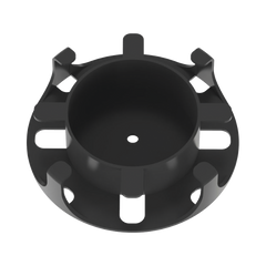 Administrador de Fibra Óptica en Paneles Opticom de 1 UR, Color Negro, 2 Piezas