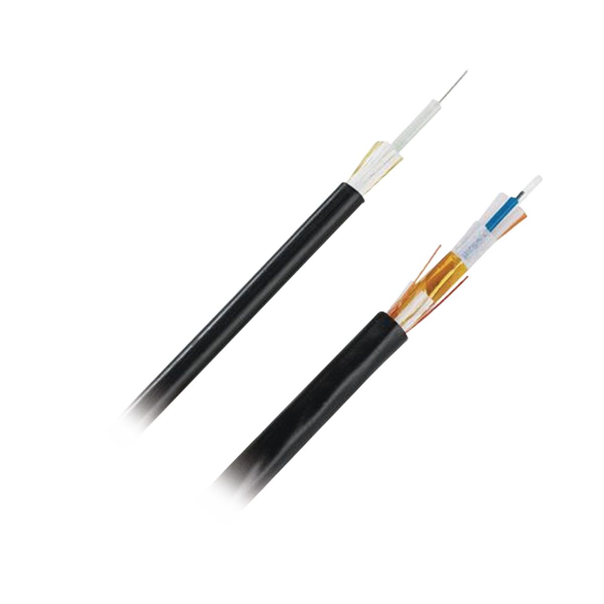Cable de Fibra Óptica de 6 Hilos, Multimodo OM4 50/125 Optimizada, Interior/Exterior, Loose Tube 250um, No Conductiva (Dieléctrica), OFNR (Riser), Precio Por Metro