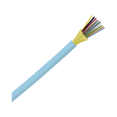 Cable de Fibra Óptica de 12 Hilos, Multimodo OM3 50/125 Optimizada, Interior, Tight Buffer 900 µm, No Conductiva (Dieléctrica), OFNR (Riser), Precio Por Metro