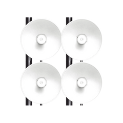 Kit de 4 radios FORCE4625 de alto Desempeño / Wi-Fi 6E / Hasta 1 Gbps / 5925 - 7125 MHz / Antena Integrada 25 dBi