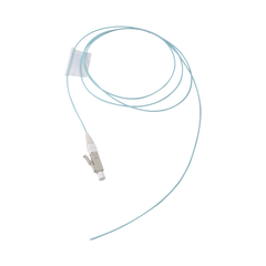 Pigtail de Fibra Óptica LC Simplex, Multimodo OM3 XGLO 50/125, LS0H, Color Aqua, 1 Metro (3.28 Pies)