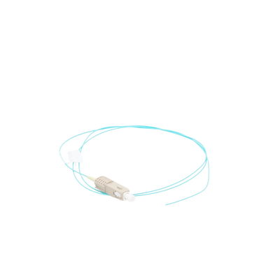 Pigtail de Fibra Óptica LC Simplex, Multimodo OM3 XGLO 50/125, OFNR, Color Aqua, 1 Metro