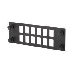 Placa Para 12 Adaptadores de Fibra Óptica, Uso con Gabinetes FPONE3 y FPONE4