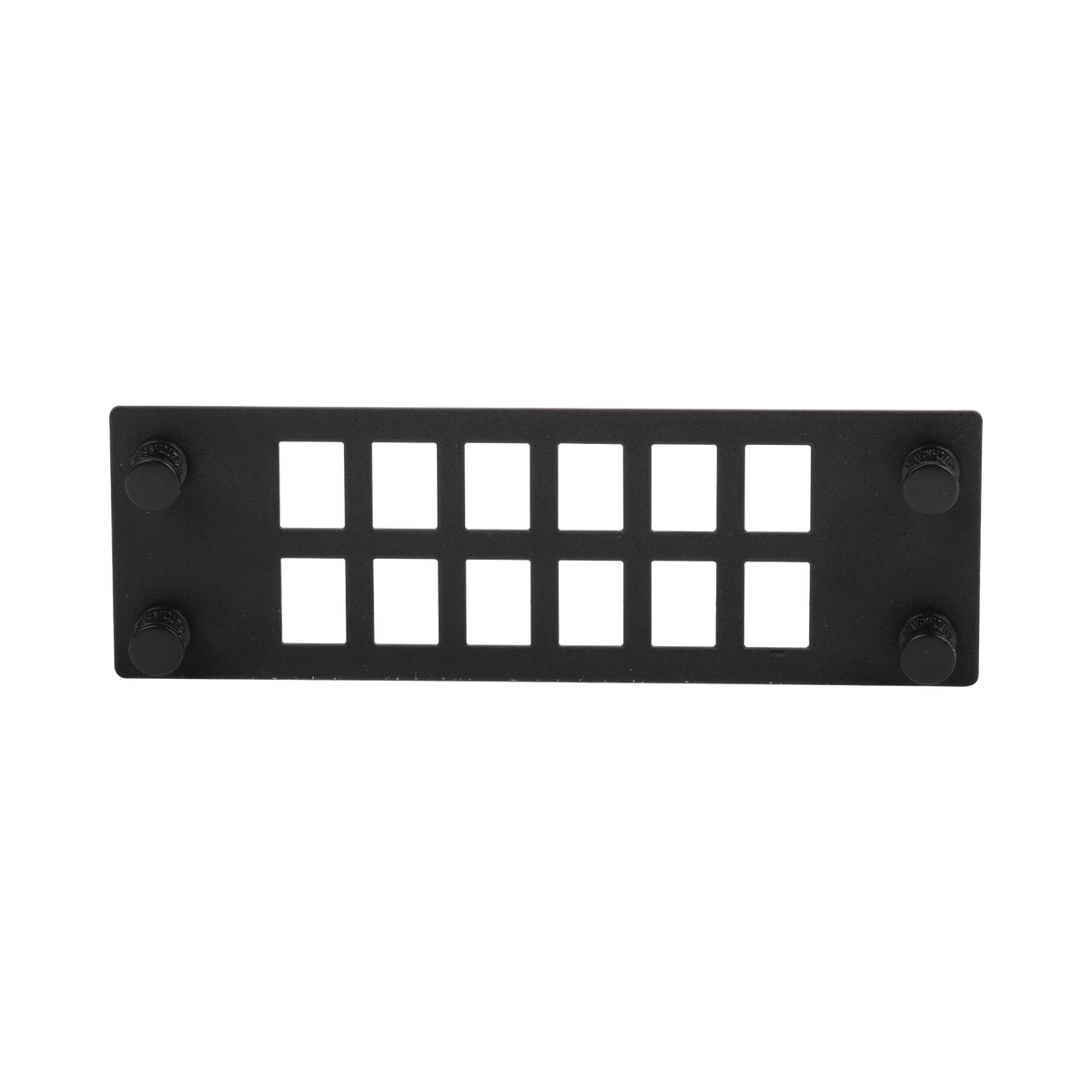 Placa Para 12 Adaptadores de Fibra Óptica, Uso con Gabinetes FPONE3 y FPONE4