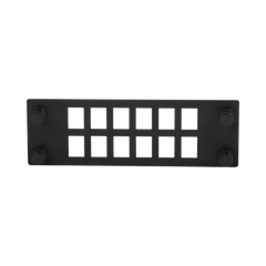 Placa Para 12 Adaptadores de Fibra Óptica, Uso con Gabinetes FPONE3 y FPONE4
