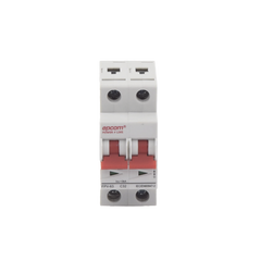 Protección Térmica/ Interruptor 2P, 32A,  Corriente Directa  800 Vcc para Aplicación Fotovoltaica Montaje Riel DIN