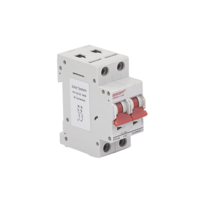 Protección Térmica/ Interruptor 2P, 32A,  Corriente Directa  800 Vcc para Aplicación Fotovoltaica Montaje Riel DIN