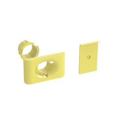Accesorio de Salida a Tubo De 1.5 in (38 mm), Para Canaletas FiberRunner 4X4, 6X4, o 12X4, Color Amarillo