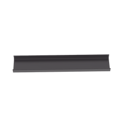 Canaleta FiberRunner™ 12X4, de PVC Rígido, Color Negro, 1.8 m de Largo