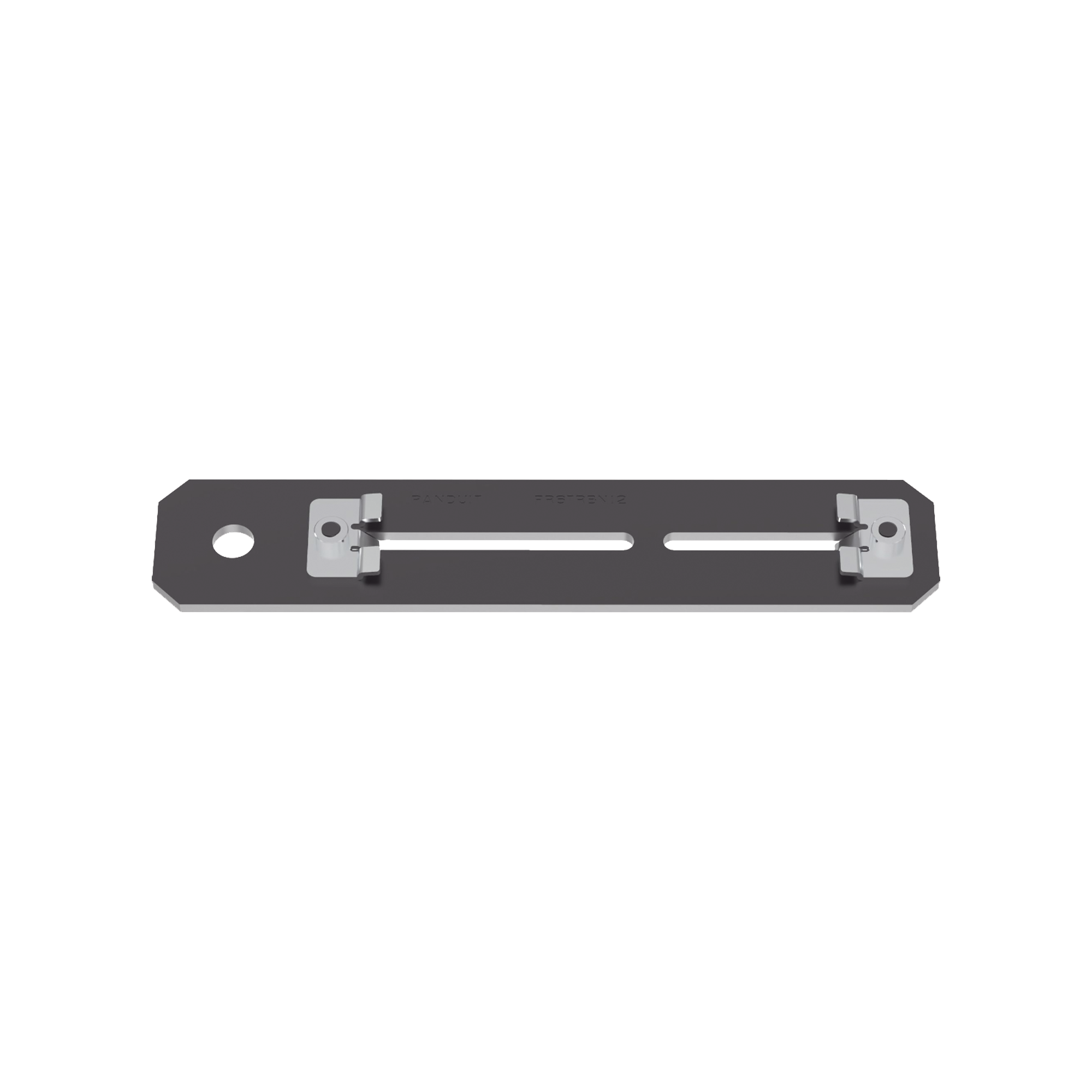 Soporte de Montaje a Techo, para Canaletas FiberRunner 4X4 o 6x4, Uso con Varilla Roscada de 0.5 in, Color Negro