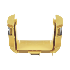 Union Recta "Cople", Para Canaleta FiberRunner™ 4X4, Color Amarillo