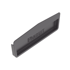 Tapa Final Para Canaletas FiberRunner™ 12x4, de Instalación a Presión, Color Negro