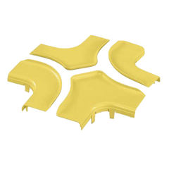 Tapa Para Accesorio de 4 Vías Horizontal FRFWC6X4LYL, Para Canaletas FiberRunner™ 6X4, Color Amarillo