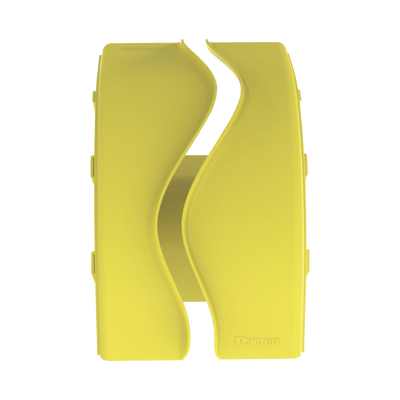 Bajada Vertical Exterior de 90º sin Tapa, Para uso con Canaletas 6X4 FiberRunner™, Color Amarillo