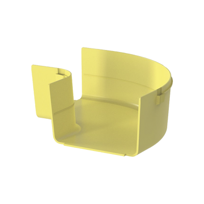 Ángulo Recto a 90º Horizontal, Para Canaletas FiberRunner™ 6X4, Color Amarillo