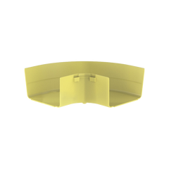 Ángulo Recto a 90º Horizontal, Para Canaletas FiberRunner™ 6X4, Color Amarillo