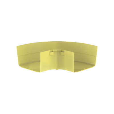 Ángulo Recto a 90º Horizontal, Para Canaletas FiberRunner™ 6X4, Color Amarillo