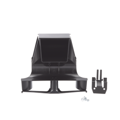 Bajada Para Canaleta FiberRunner™, Uso con Medidas 4x4, 6X4, 12X4, o 24X12, Con Reducción a 4X4, Color Negro