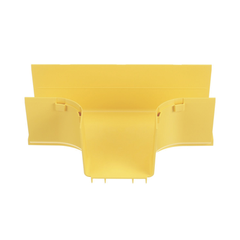 Accesorio en T Horizontal, Con Ángulos a 90º, Para Canaletas FiberRunner™ 4X4, Color Amarillo