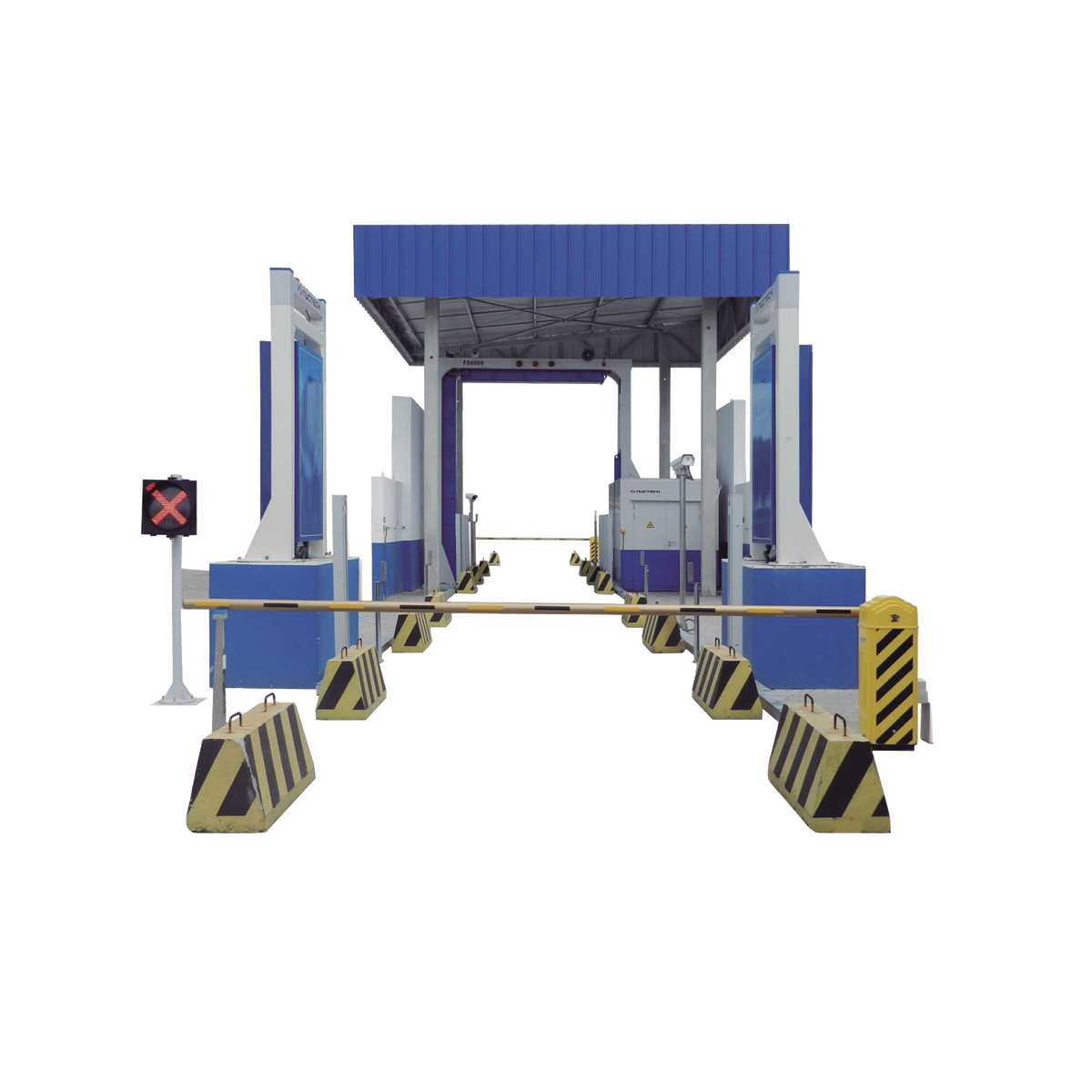 Sistema de Inspección de Contenedores/Vehículos FS6000 Fast-Scan / Rayos X 6/3 MeV / Escaneo sin Detención / Túnel 3.5m × 4.6m / Discriminación de Materiales / 150 Unidades por Hora / Integración Multi-funci