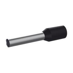 Ferrule Aislado Para Cables 16 AWG, PIN de 10 mm de Longitud, Mango Color Negro, Paquete de 500pz