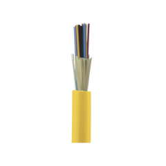Cable de Fibra Óptica de 24 Hilos, Monomodo OS2 9/125, Interior, Tight Buffer 900um, No Conductiva (Dieléctrica), OFNP (Plenum), Precio Por Metro