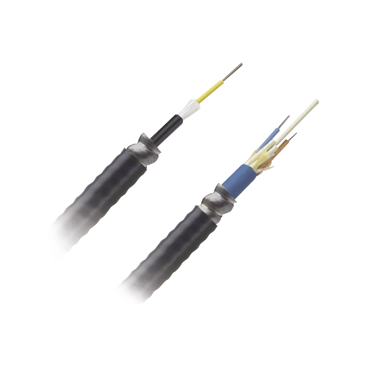Cable de Fibra Óptica de 12 Hilos, Monomodo OS2, Interior/Exterior, Armada, Loose Tube 250um, OFCR (Riser), Precio Por Metro