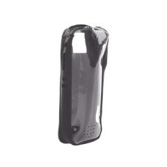 Funda Reforzada en Piel para Cinto, con Cierre y Amplio Visor Frontal Transparente para Radios Aéreos IC-A25.