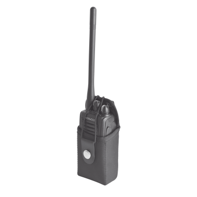 Funda Reforzada de Nylon para Cinturón con Correa y Boche Frontal, Estándar en la Mayoría de los Radios IC, TK, NX, etc.