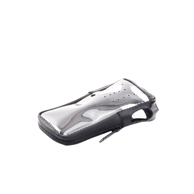Funda de Piel Reforzada, Versión 2 de Fácil Acceso y Cubierta Frontal de Plástico Transparente para los Radios TK-2000KV2, TK-3000KV2
