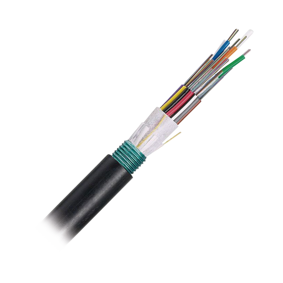 Cable de Fibra Óptica de 12 Hilos, OSP (Planta Externa), Armada, 250um, Monomodo OS2, Precio Por Metro