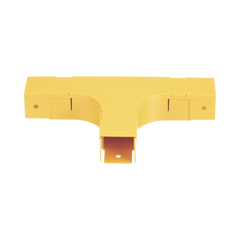 Accesorio en T Horizontal, Con Ángulos a 90º, Para Canaletas FiberRunner™ 2X2, Color Amarillo