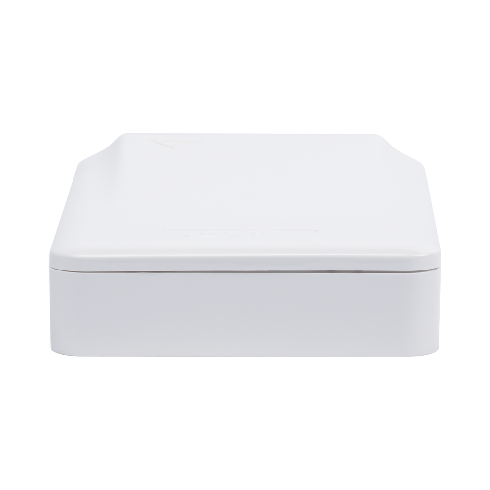 Caja Terminal de Fibra Óptica (Roseta) con 2 Acopladores SC/APC, Blanca