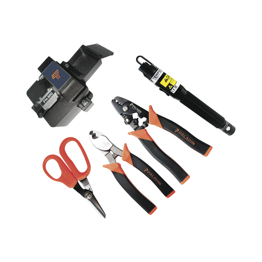 Kit de Herramientas para Terminación de Conectores de Fibra Óptica Prepulidos con Cleaver de 2 Pasos