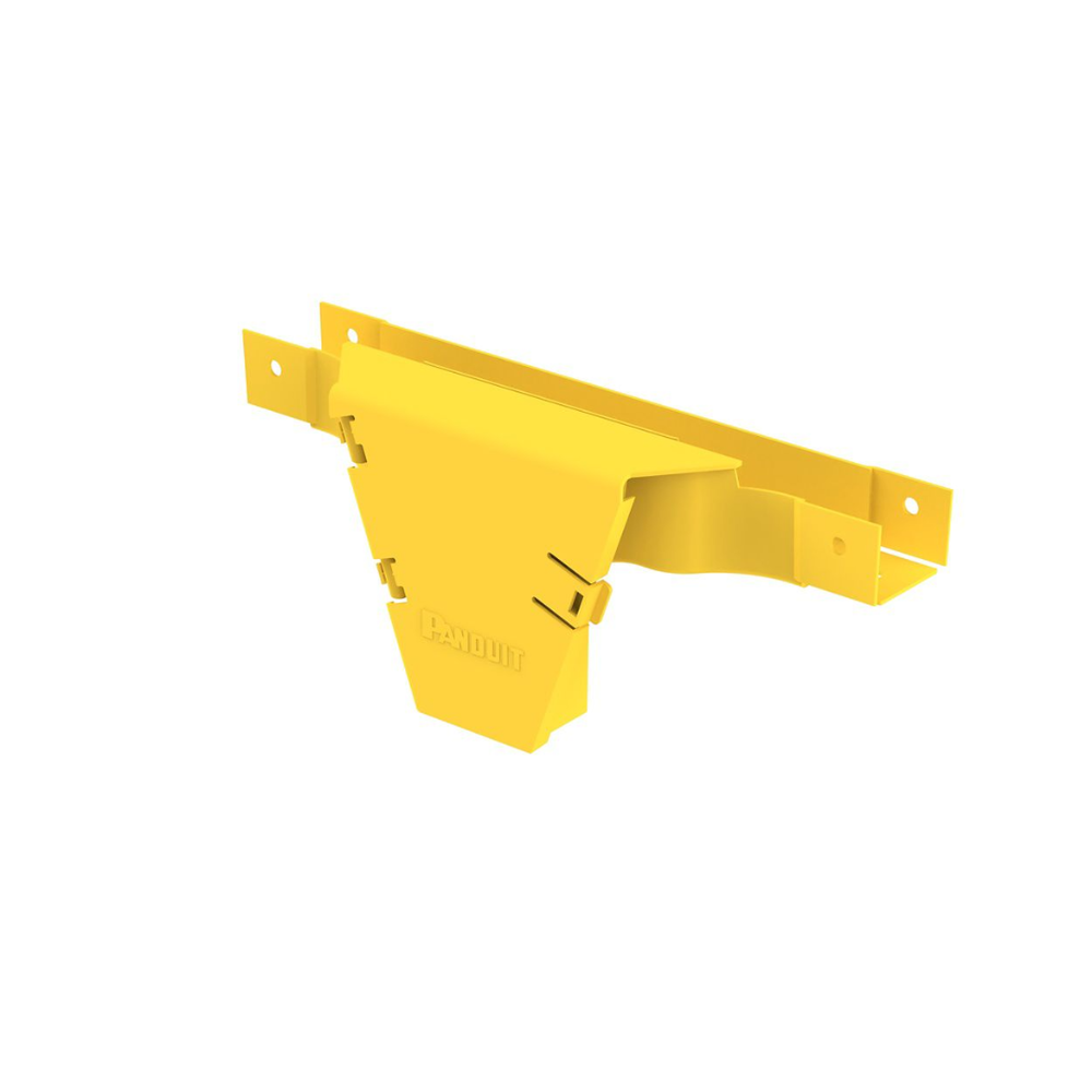 Accesorio en T con Conexión Horizontal y Bajada Vertical a 90º, Para Canaletas FiberRunner™ 2x2, Color Amarillo