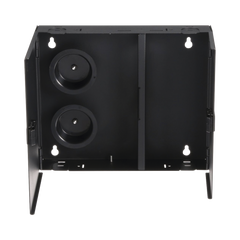 Caja de Conexión de Fibra Óptica, Para Montaje en Pared, Acepta 2 Placas FAP o FMP, Hasta 48 Fibras, Color Negro
