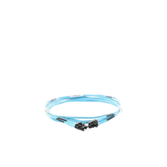 Jumper de Fibra Optica Multimodo 50/125 OM3, LC-LC Duplex, OFNR (Riser), Color Aqua, 3 Metros (9.84 Pies)