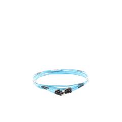 Jumper de Fibra Optica Multimodo 50/125 OM3, LC-LC Duplex, OFNR (Riser), Color Aqua, 3 Metros