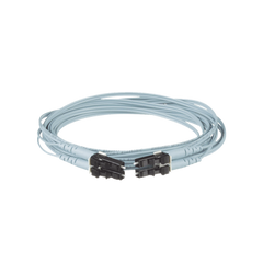Jumper de Fibra Optica Multimodo 50/125 OM3, LC-LC Duplex, OFNR (Riser), Color Aqua, 7 Metros