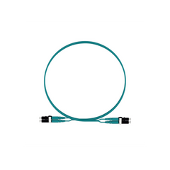 Jumper de Fibra Optica Multimodo 50/125 OM4, LC-LC Duplex, LSZH, Color Aqua, 2 Metros (6.56 Pies)