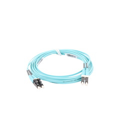 Jumper de Fibra Optica Multimodo 50/125 OM4, LC-LC Duplex, OFNR (Riser), Color Aqua, 3 Metros