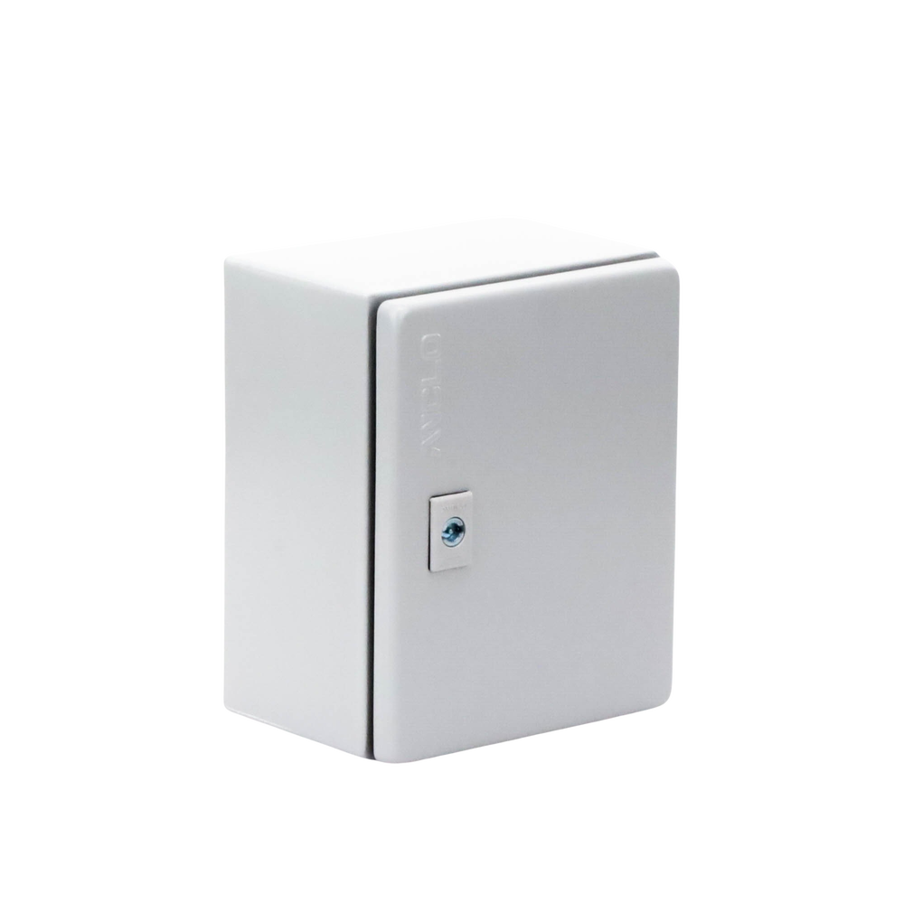 Gabinete de Acero / Nema 4 -IP 66 de 20 x 25 x 15 cm / Platina y certificado UL.