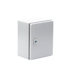 Gabinete de Acero / Nema 4 -IP 66 de 20 x 25 x 15 cm / Platina y certificado UL.