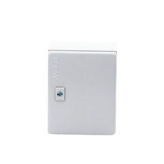 Gabinete de Acero / Nema 4 -IP 66 de 20 x 25 x 15 cm / Platina y certificado UL.