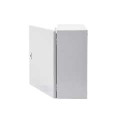 Gabinete de Acero, Nema 4 -IP 66 de 40 x 40 x 20 cm con Platina y certificado UL.