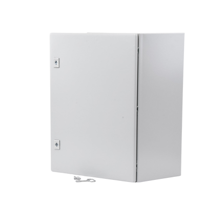 Gabinete de Acero, Nema 4 -IP 66 de 40 x 60 x 25 cm con Platina y certificado UL.
