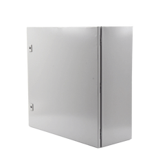 Gabinete de Acero, Nema 4 -IP 66 de 60 x 60 x 25 cm con Platina y certificado UL.