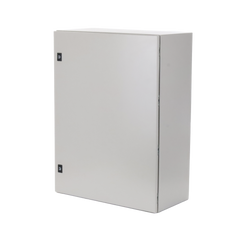 Gabinete de Acero, Nema 4 -IP 65 de 60 x 80 x 30 cm con Platina.